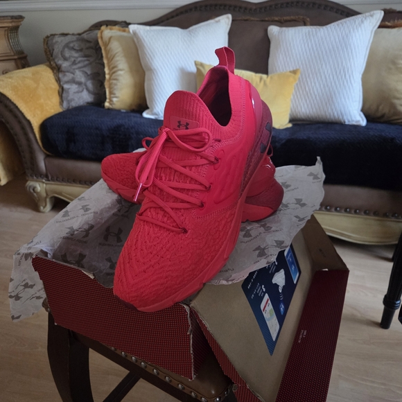 Under Armour Red Athletic Shoes - Picture 9 of 10
